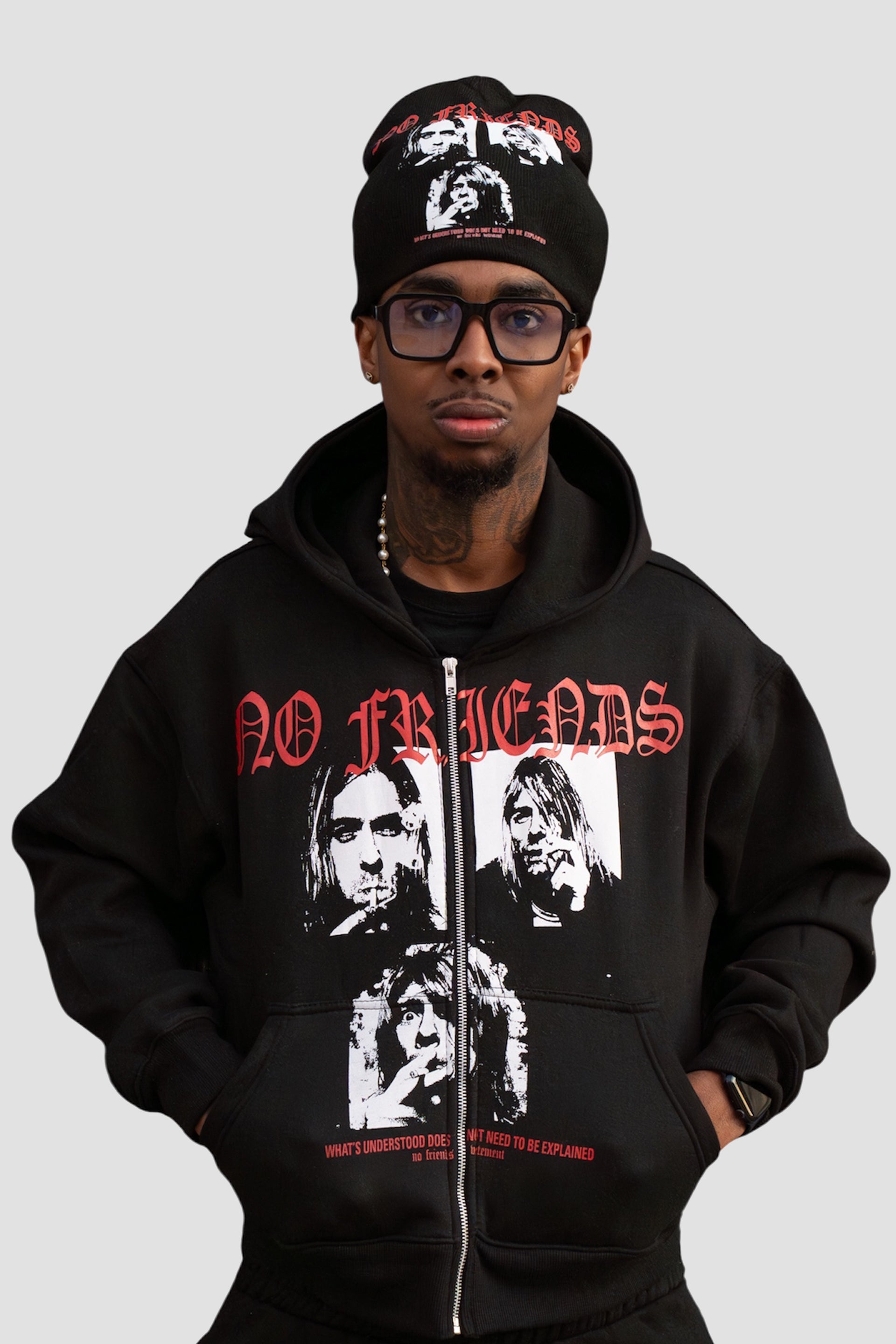 NF® Friends With Cobain Black Hoodie