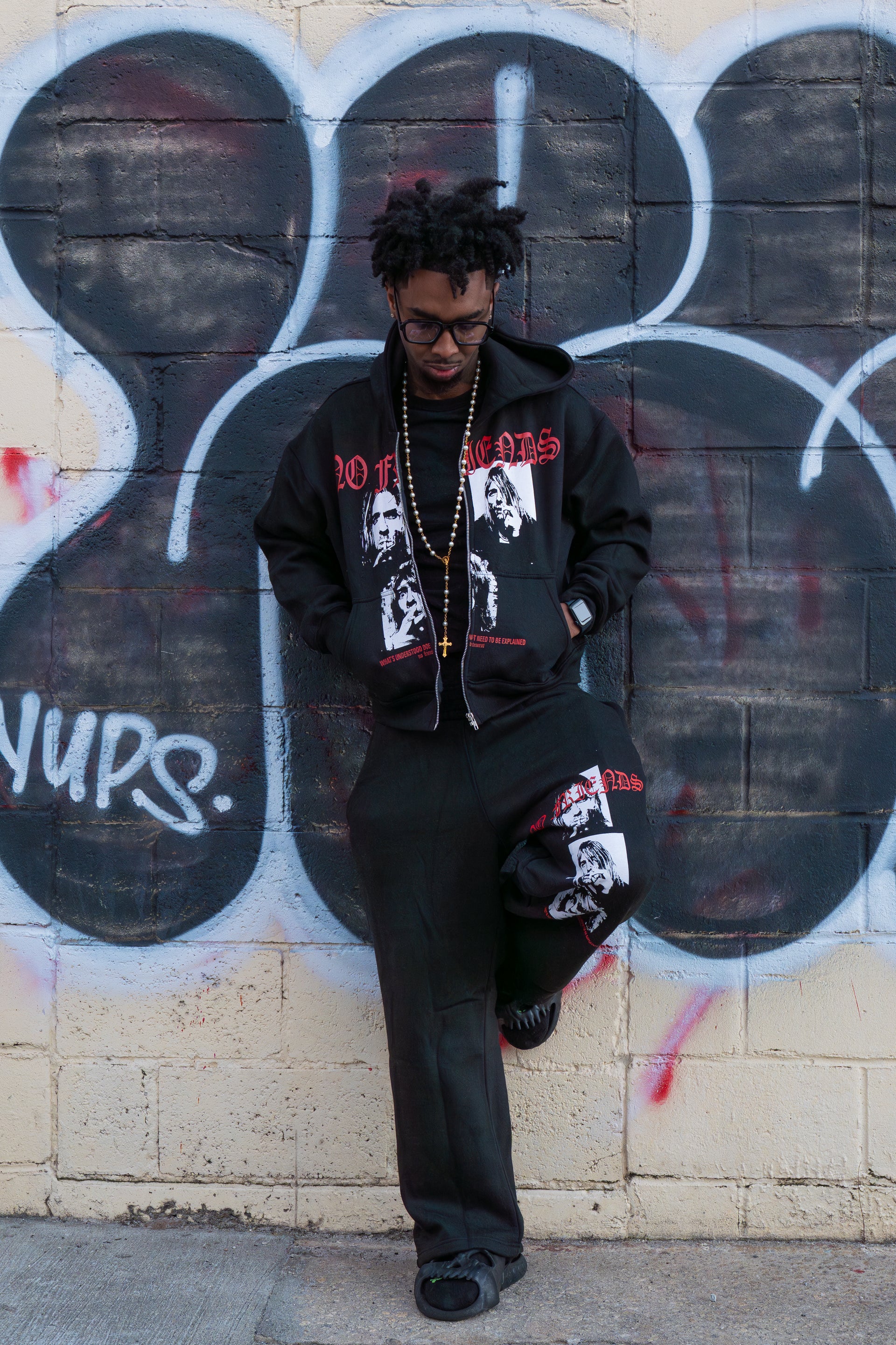 NF® Friends With Cobain Black Pants