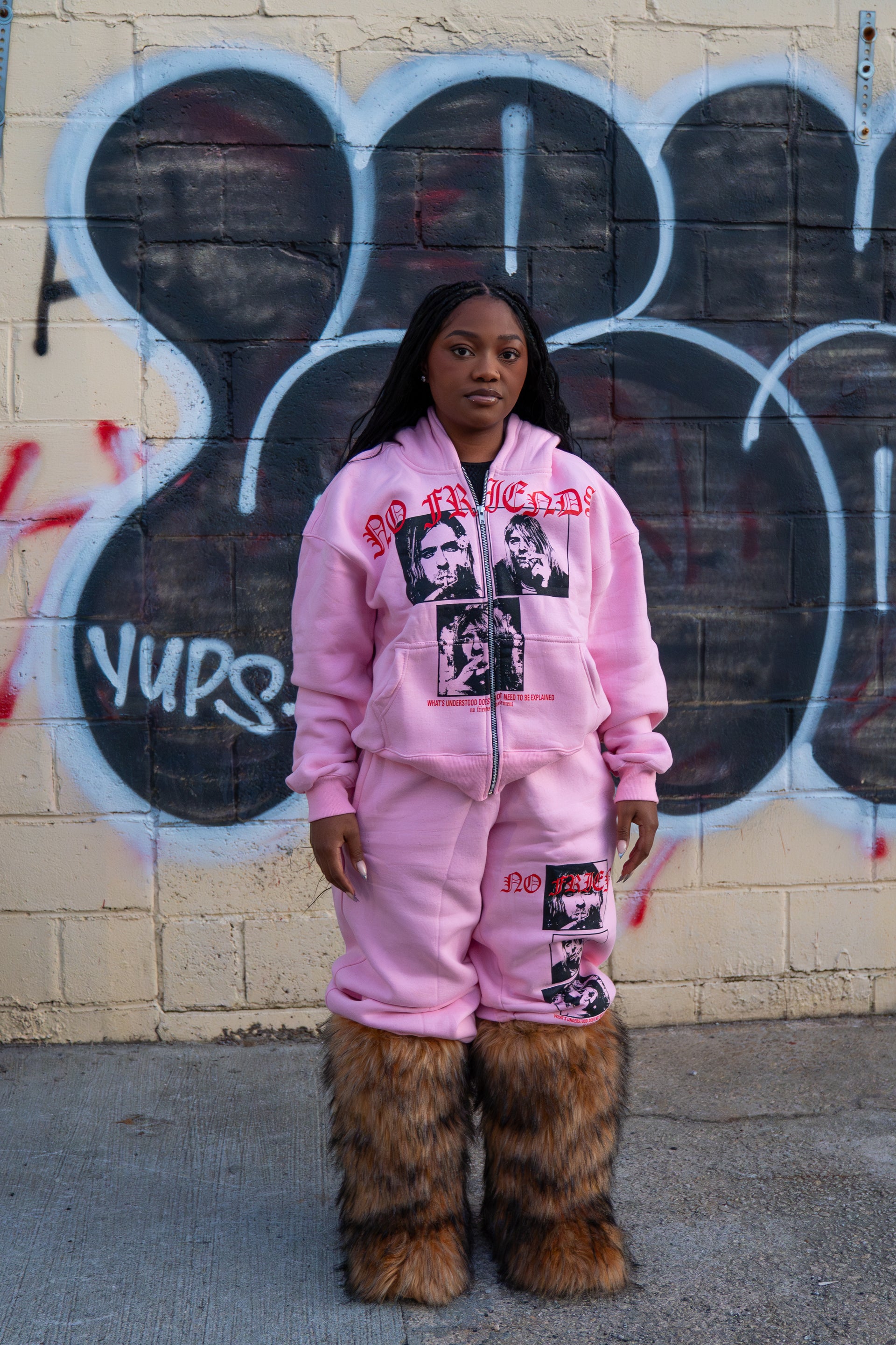 NF® Friends With Cobain Pink Pants