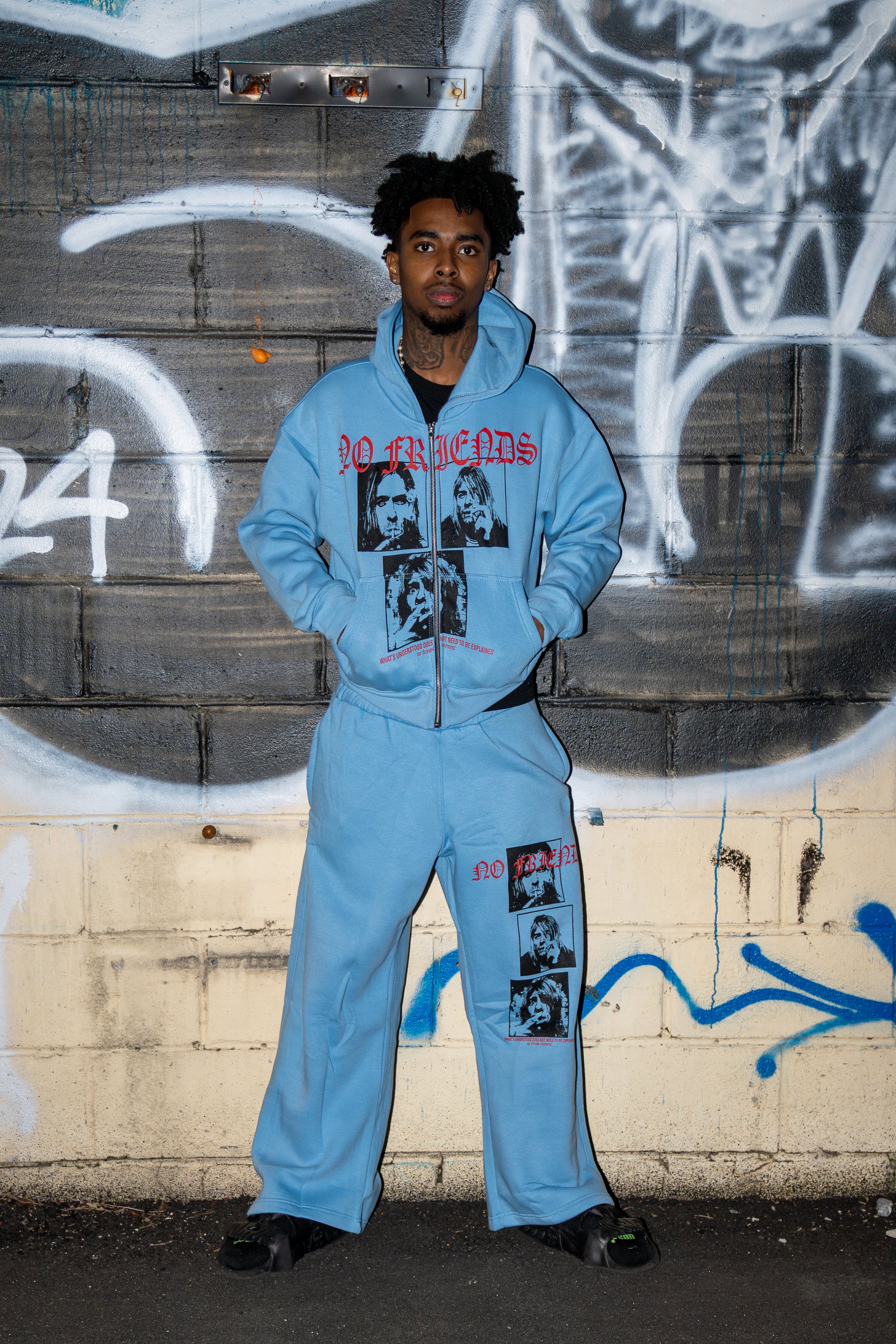 NF® Friends With Cobain Blue Hoodie