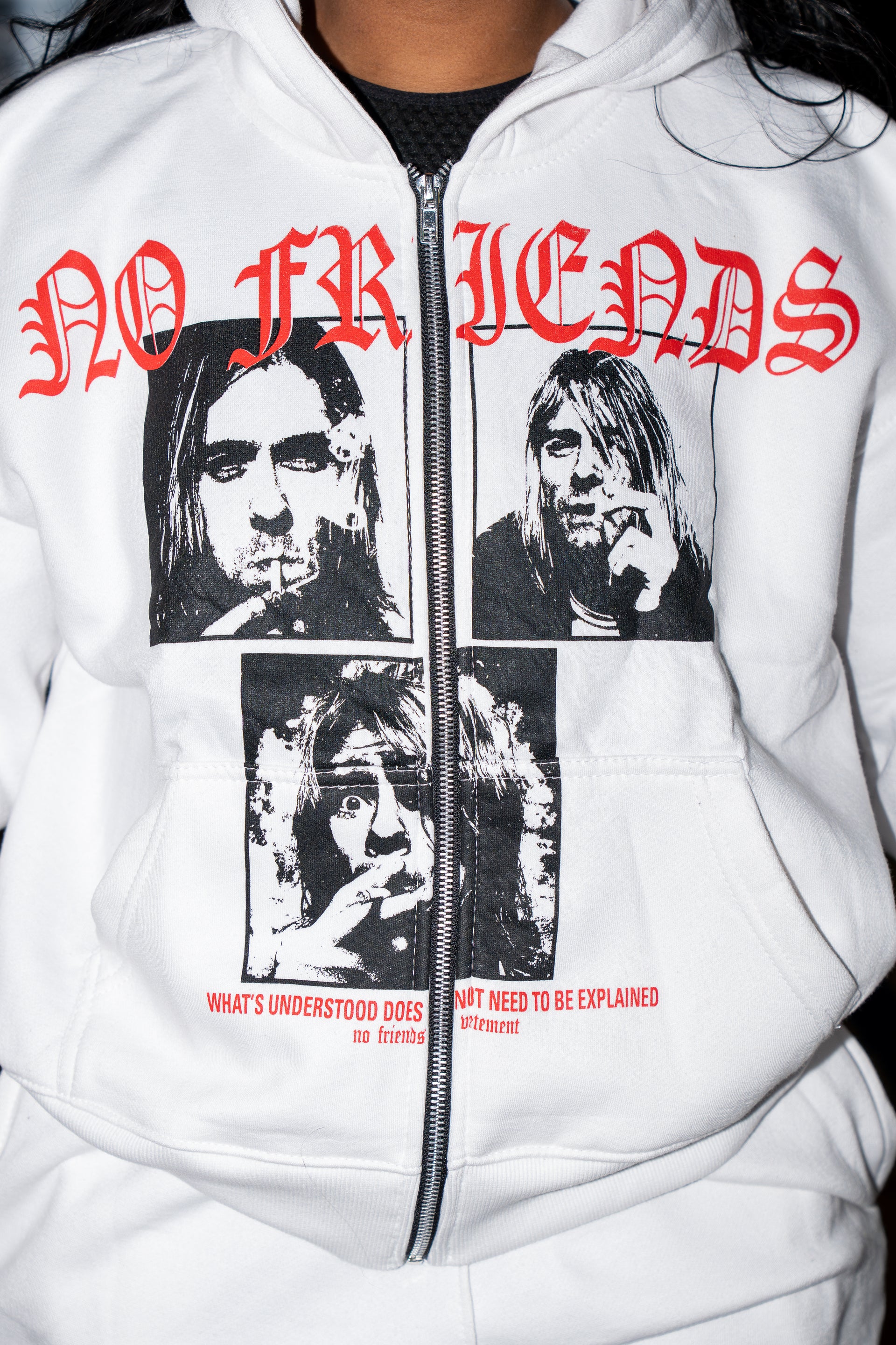 NF® Friends With Cobain White Hoodie