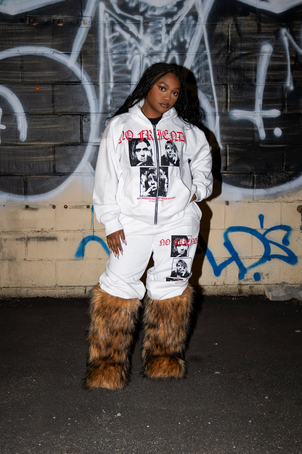 NF® Friends With Cobain White Hoodie