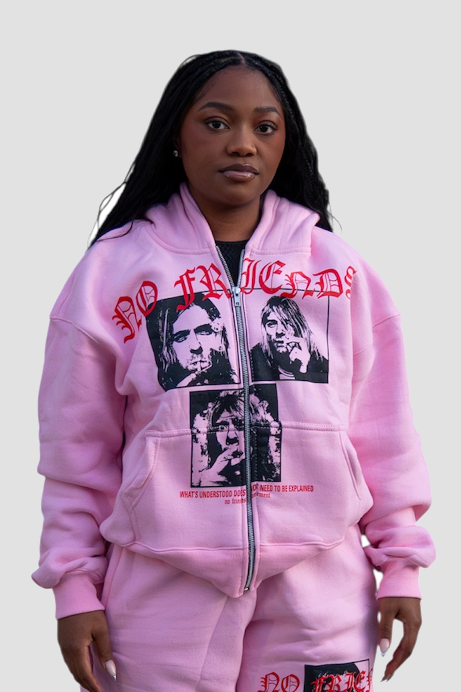 NF® Friends With Cobain Pink Hoodie