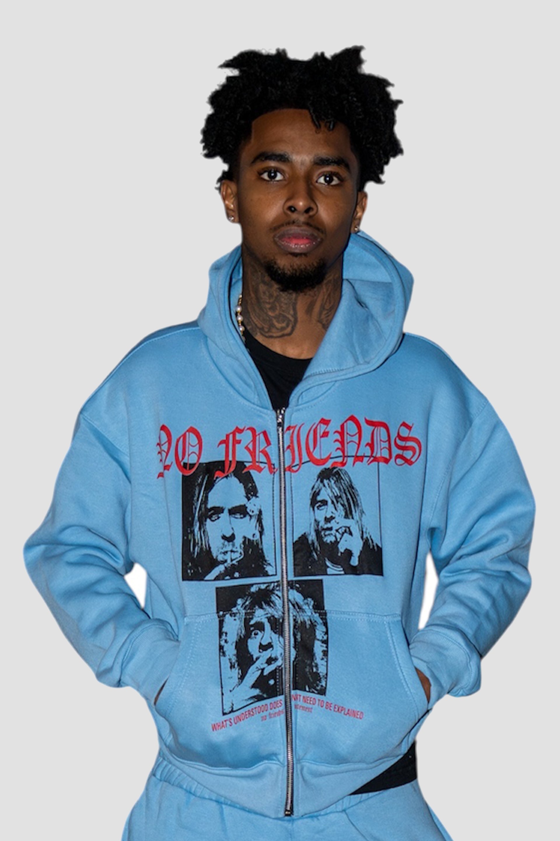 NF® Friends With Cobain Blue Hoodie